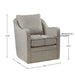 Brianne - Wide Seat Swivel Arm Chair - Gray Multi - Simple Home Plus