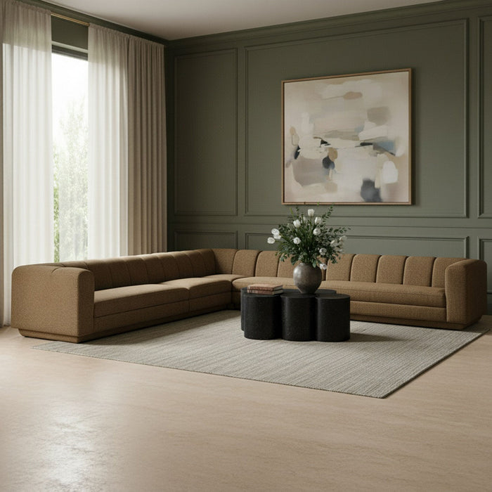 Modari - Sectional - Brown - Simple Home Plus