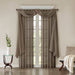 Harper - Solid Crushed Window Panel Pair - Taupe - Simple Home Plus