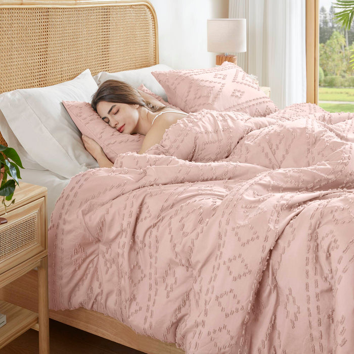 Gigi - Full/Queen Comforter Mini Set - Pink - Simple Home Plus