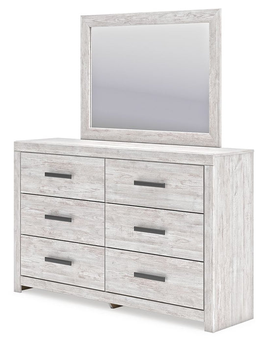 Cayboni - Whitewash - Dresser And Mirror - Simple Home Plus