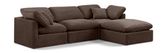 Indulge - Velvet 4 Piece Modular Sectional With Chaise - Simple Home Plus