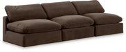 Comfy - Velvet Modular Armless Sofa 3 Seats - Simple Home Plus