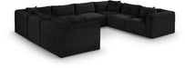 Shaggy - 8 Piece Modular U-Shaped Sectional - Simple Home Plus