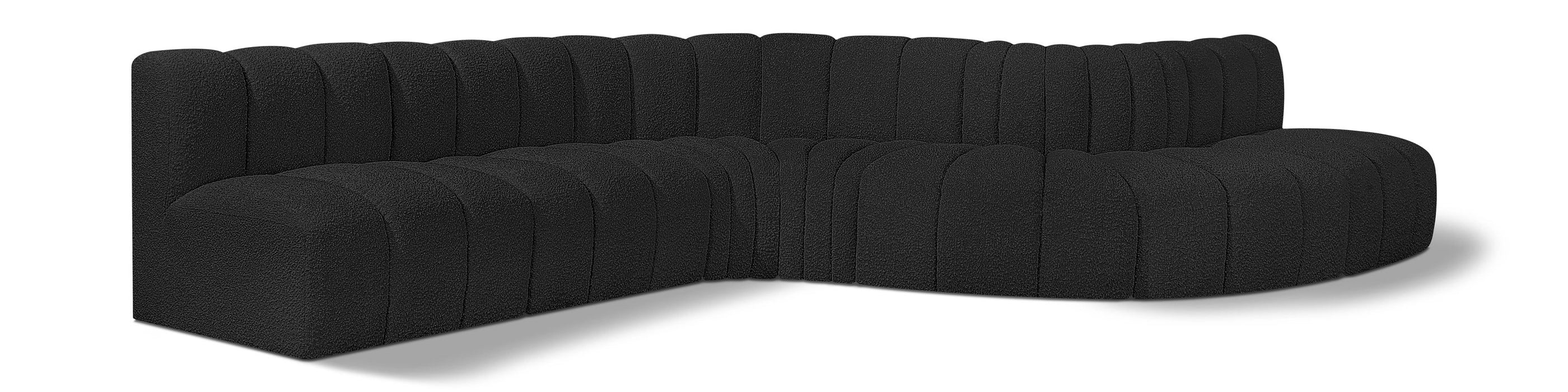 Arc - Boucle Fabric 7 Piece Modular Sofa - Simple Home Plus