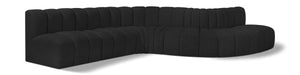 Arc - Boucle Fabric 7 Piece Modular Sofa - Simple Home Plus