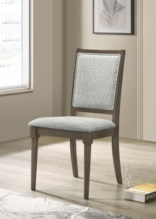 Onslow - Upholstered Dining Side Chair (Set of 2) - Dark Brown - Simple Home Plus