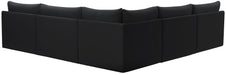 Jacob - Modular Corner Armless Sectional 5 Piece - Simple Home Plus