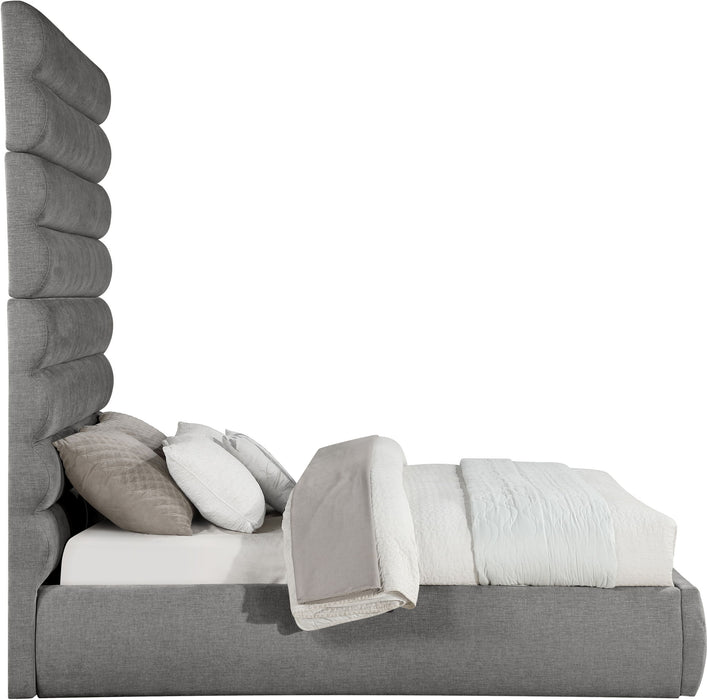 Adam - Chenille Fabric Bed With 89" Headboard - Simple Home Plus