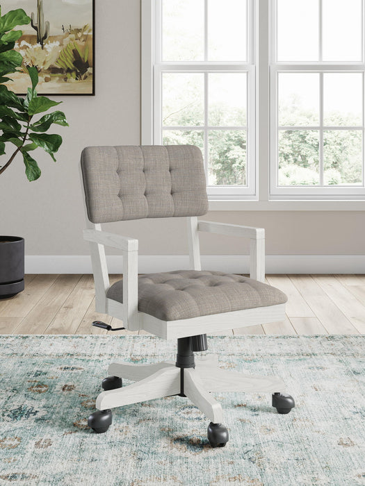 Robbinsdale - Home Office Desk Chair - Antique White - Simple Home Plus