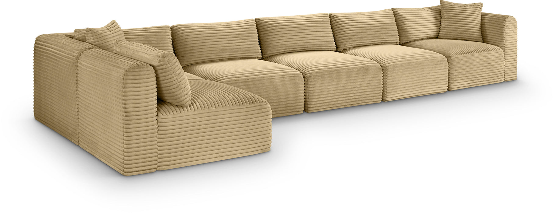 Shaggy - 6 Piece Modular Sectional - Simple Home Plus
