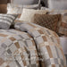 Prescott - 9 Piece King Oversized Duvet Style Comforter Set - Taupe - Simple Home Plus