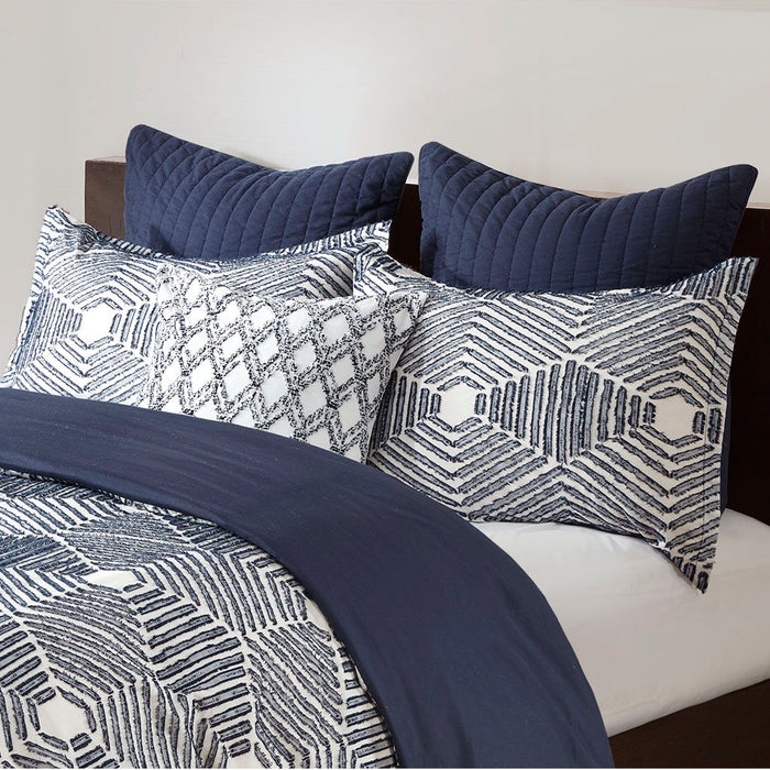 Ellipse - Comforter Set - Navy - Simple Home Plus