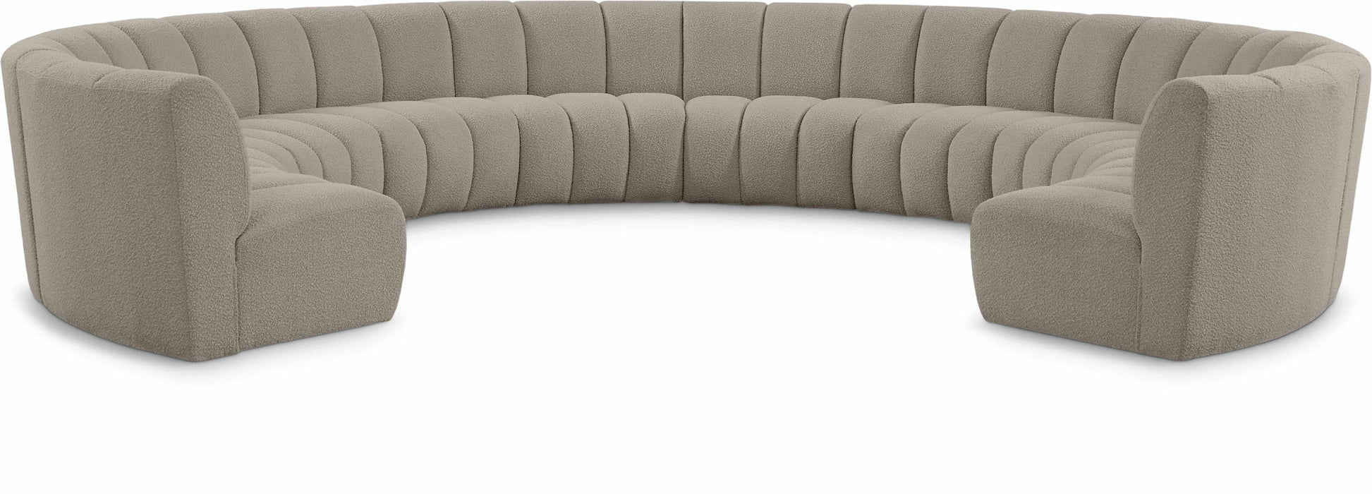 Infinity - 10 Piece Boucle Modular Sectional - Simple Home Plus