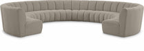 Infinity - 10 Piece Boucle Modular Sectional - Simple Home Plus