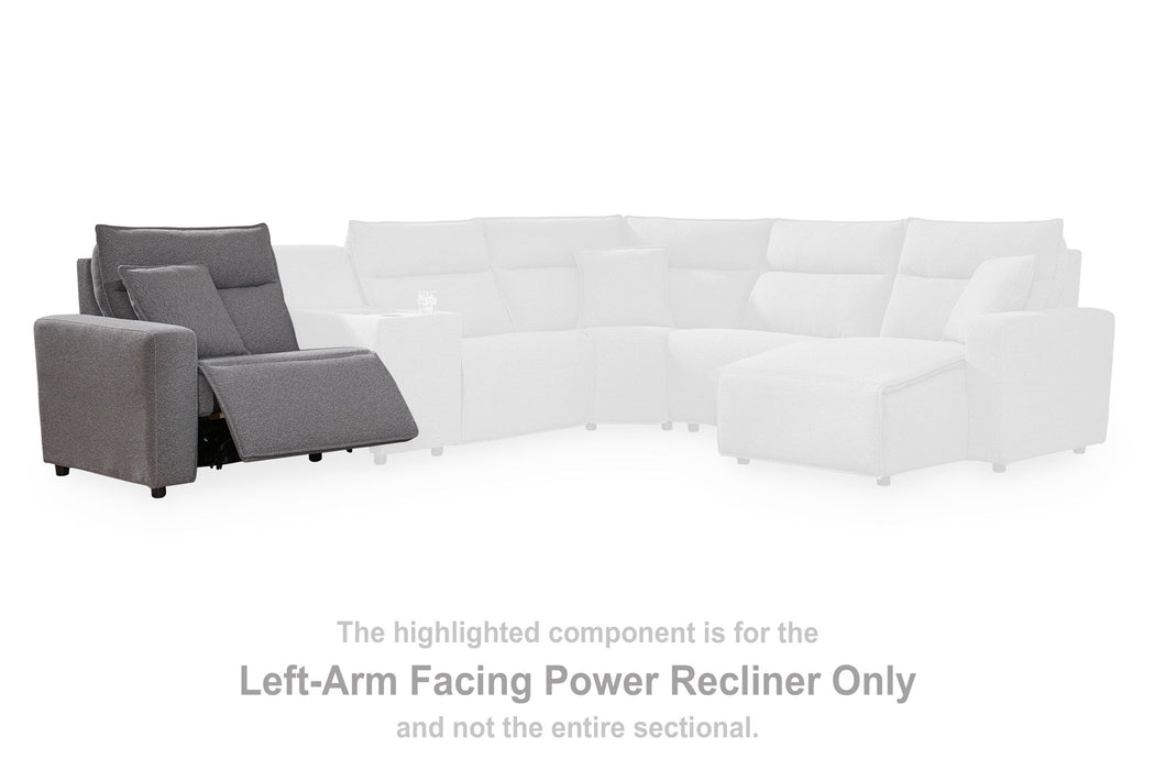 ModMax II - LAF Zero Wall Power Recliner - Salt And Pepper - Simple Home Plus