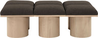 Pavilion - 6 Piece Modular Bench With Natural Base - Simple Home Plus