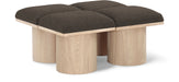 Pavilion - 4 Piece Modular Bench With Natural Base - Simple Home Plus