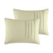 Porter - Queen Soft Washed Pleated Duvet Cover Set - Sage - Simple Home Plus
