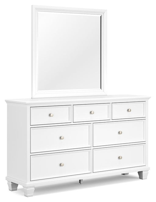Ashley Fortman Dresser and Mirror in White