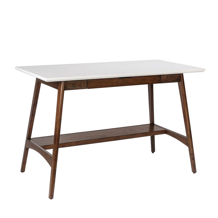 Parker - Desk - Off-White / Pecan - Simple Home Plus