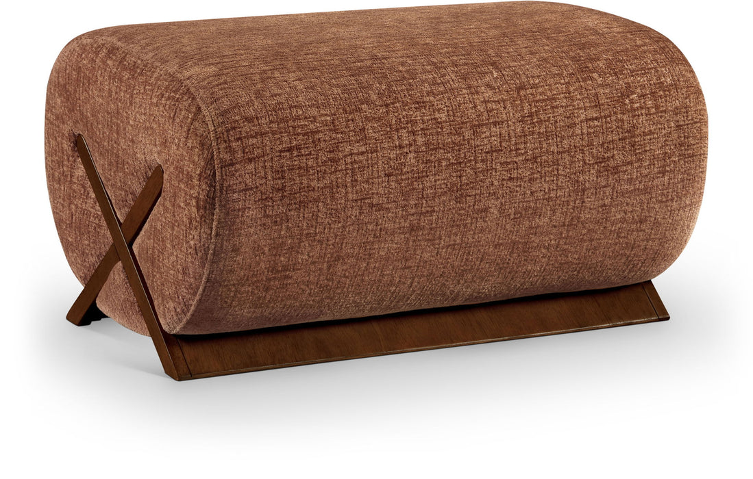 Akira - Fabric Upholstered Ottoman - Simple Home Plus