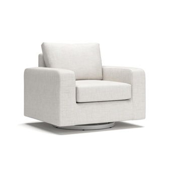 La Jolla Cove - Swivel Glider Chair With Cushion - Beige - Simple Home Plus