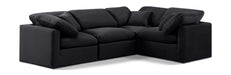 Indulge - Velvet 4 Piece Modular Corner Sectional - Simple Home Plus