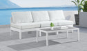 Nizuc - Outdoor Patio 3 Seat Armless Modular Sofa With White Frame - Simple Home Plus