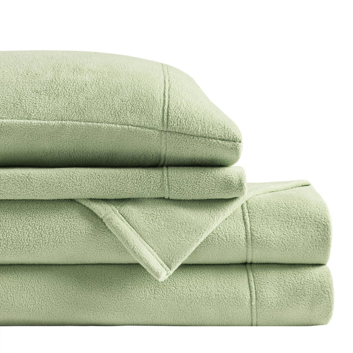 Micro Fleece - California King Sheet Set - Green - Simple Home Plus