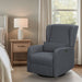 Candace - Power Recliner 3-in-1 With Swivel, Glider, USB Ports - Gray - Simple Home Plus