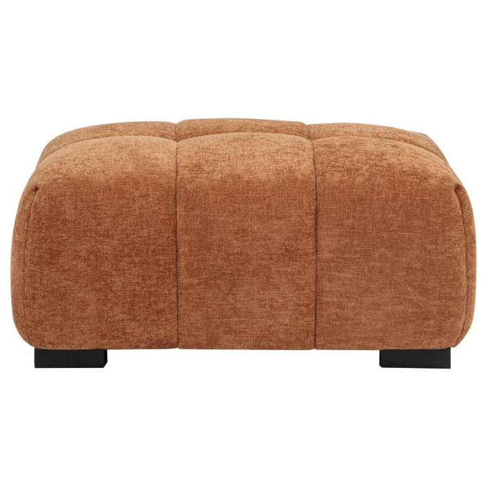 Octavia - Fabric Rectangular Upholstered Ottoman - Simple Home Plus