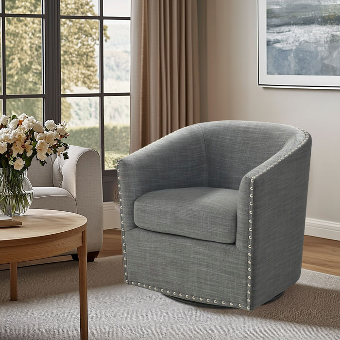 Tyler - Swivel - Gray - Simple Home Plus