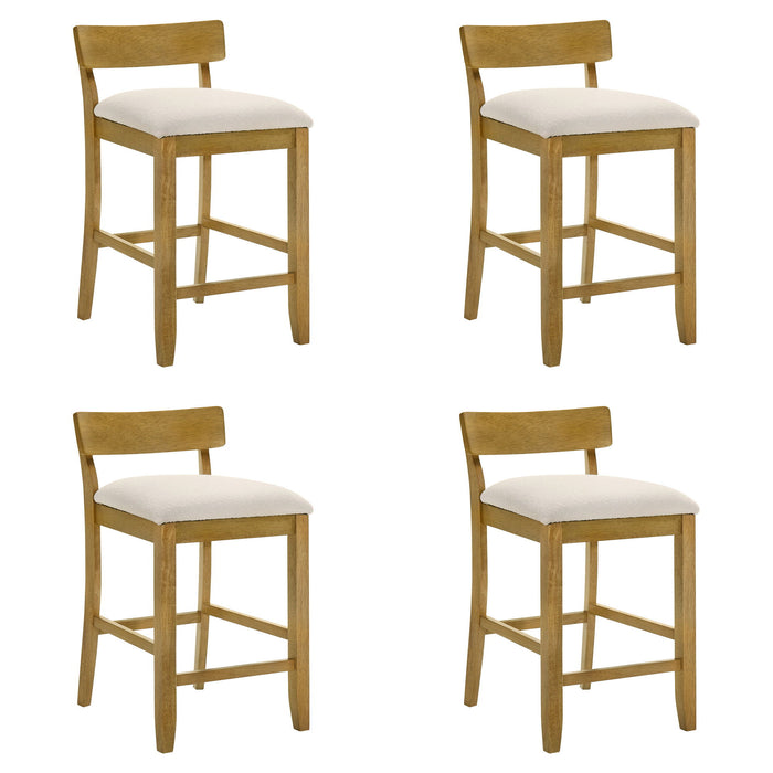 Merie - Modern Transitional Wood Counter Height Kitchen Bar Stool - Simple Home Plus