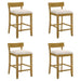 Merie - Modern Transitional Wood Counter Height Kitchen Bar Stool - Simple Home Plus