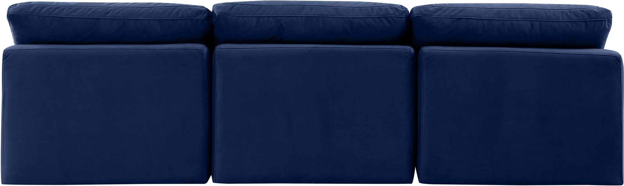 Indulge - Velvet 3 Seat Modular Armless Sofa - Simple Home Plus