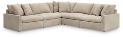 Whitehaven - 5-Piece Sectional With 2 Armless Chairs - Oatmeal - Simple Home Plus