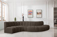 Arc - Boucle Fabric 6 Piece Curved Modular Sofa - Simple Home Plus