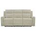Kennett - Chenille Upholstered Power Reclining Sofa - Ivory - Simple Home Plus