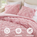 Lily - King 3 Piece Comforter Set - Pink - Simple Home Plus