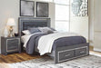 Lodanna - Queen/King Platform Rails - Gray - Simple Home Plus