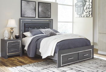 Lodanna - Queen/King Platform Rails - Gray - Simple Home Plus