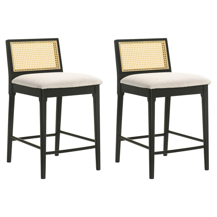 Tobias - Coastal Modern Wood Counter Height Kitchen Bar Stool - Simple Home Plus
