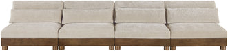 Turin - Chenille Fabric Upholstered Modular Sectional - Taupe - Simple Home Plus