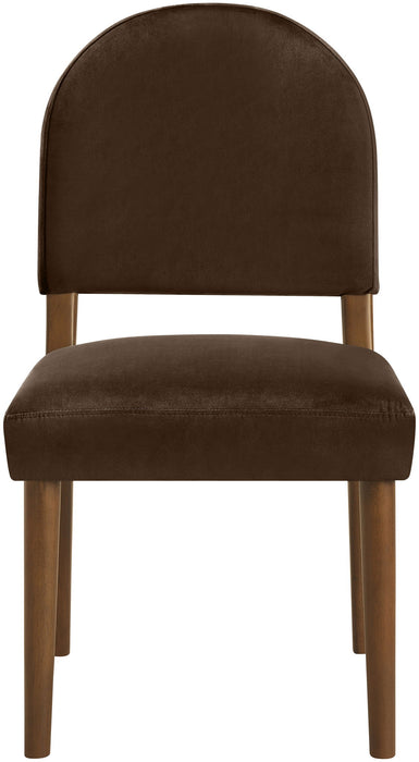 Varinelle - Velvet Dining Chair (Set of 2) - Walnut Frame - Simple Home Plus