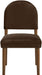 Varinelle - Velvet Dining Chair (Set of 2) - Walnut Frame - Simple Home Plus