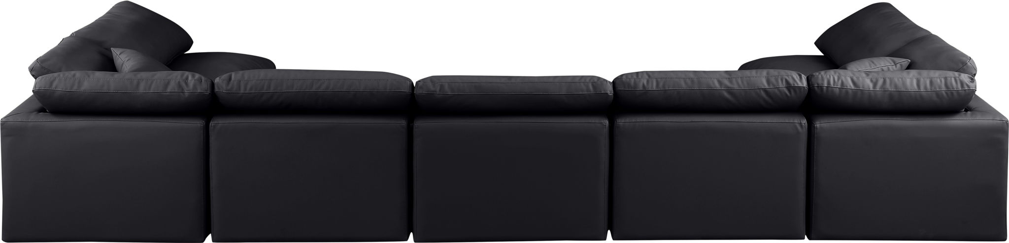 Indulge - Faux Leather 7 Piece Modular U-Shaped Sectional - Simple Home Plus