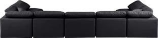 Indulge - Faux Leather 7 Piece Modular U-Shaped Sectional - Simple Home Plus