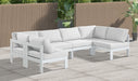 Nizuc - Outdoor Patio 6 Piece Modular Sectional With White Frame - Simple Home Plus
