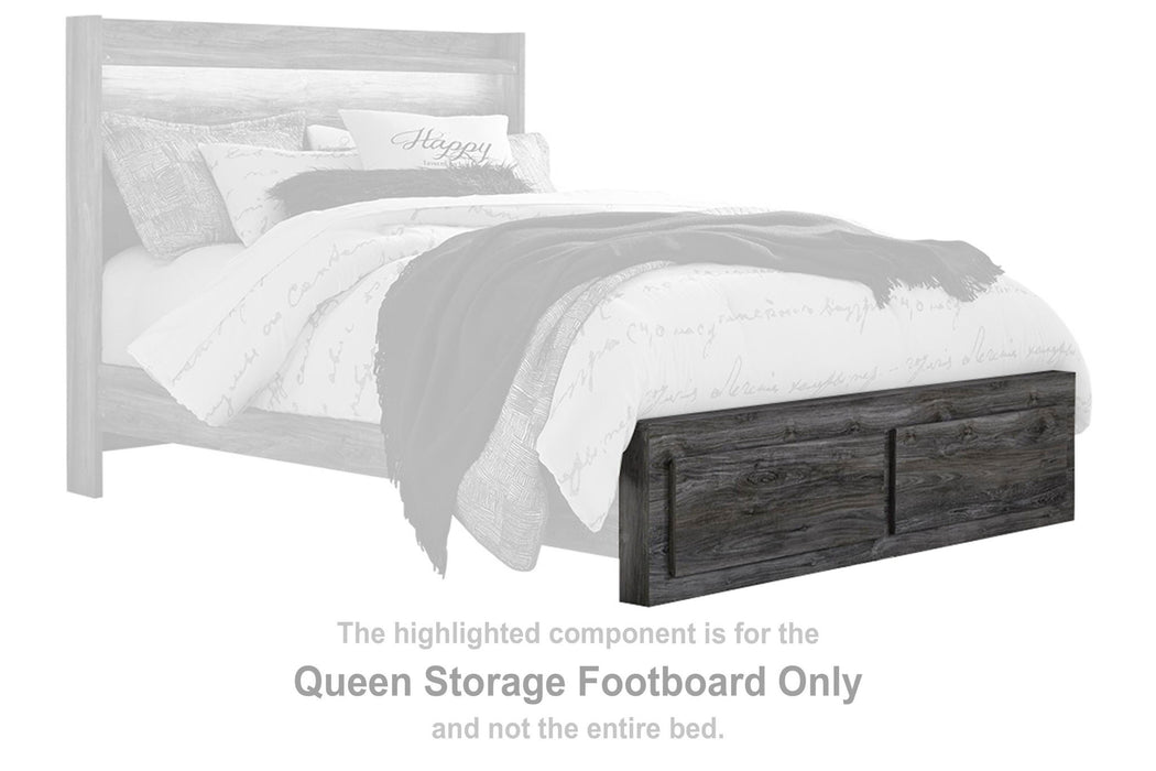 Baystorm - Queen Storage Footboard - Gray - Simple Home Plus